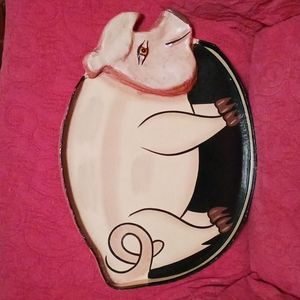 Vintage Pig Serving Tray
